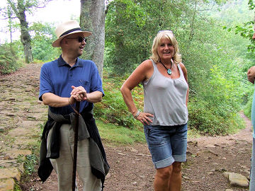 Andy & Philippa on walk