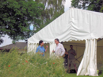 Hemant and Robert by the Marquee