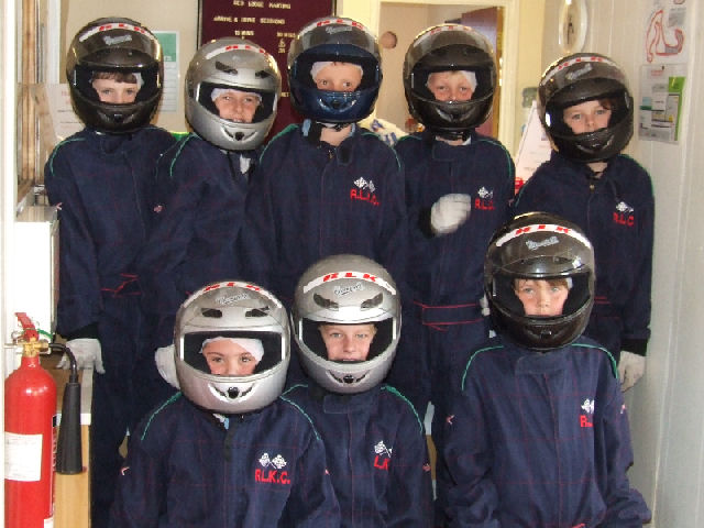 Go Karting Team assembled for the safety briefing