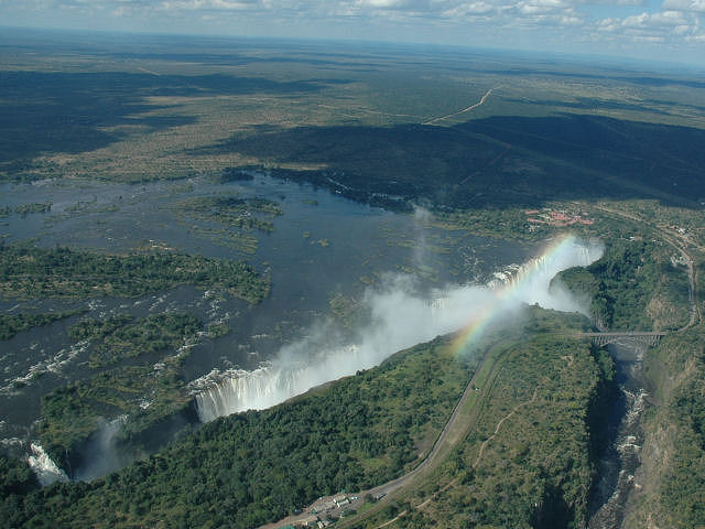 Victoria Falls from the air