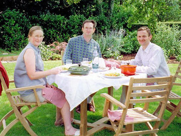 Ian in Norfolk with Kit and Jane