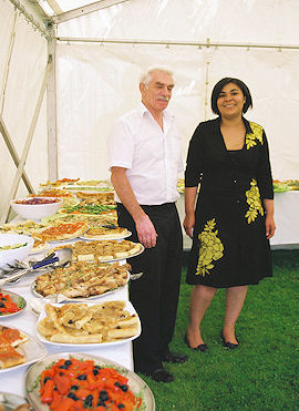 Catering was by Muriel Ambourhouet & Jonathan Harris of lemonthyme