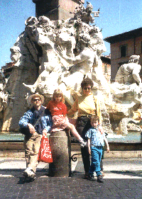 In Piazza Novona in Rome at Easter 1999