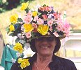 Alex the Underpant Saboteur with a winning floral display