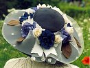 Grandma Sylvia's millinery creation featuring roses