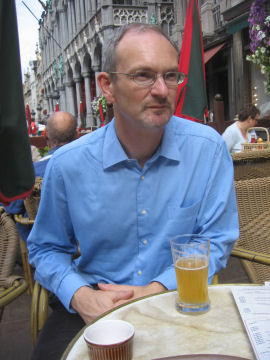 Ian with beer