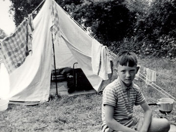 Ian with tent