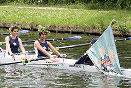Christs womens II carry their flag home