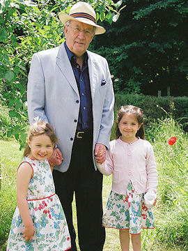 Marcial Echenique with Isabel and Amelia