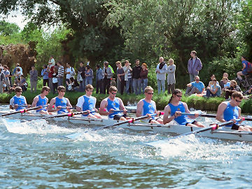Hard rowing
