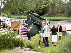 Gazebo blows away