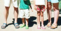 Bronzed legs in the south of France